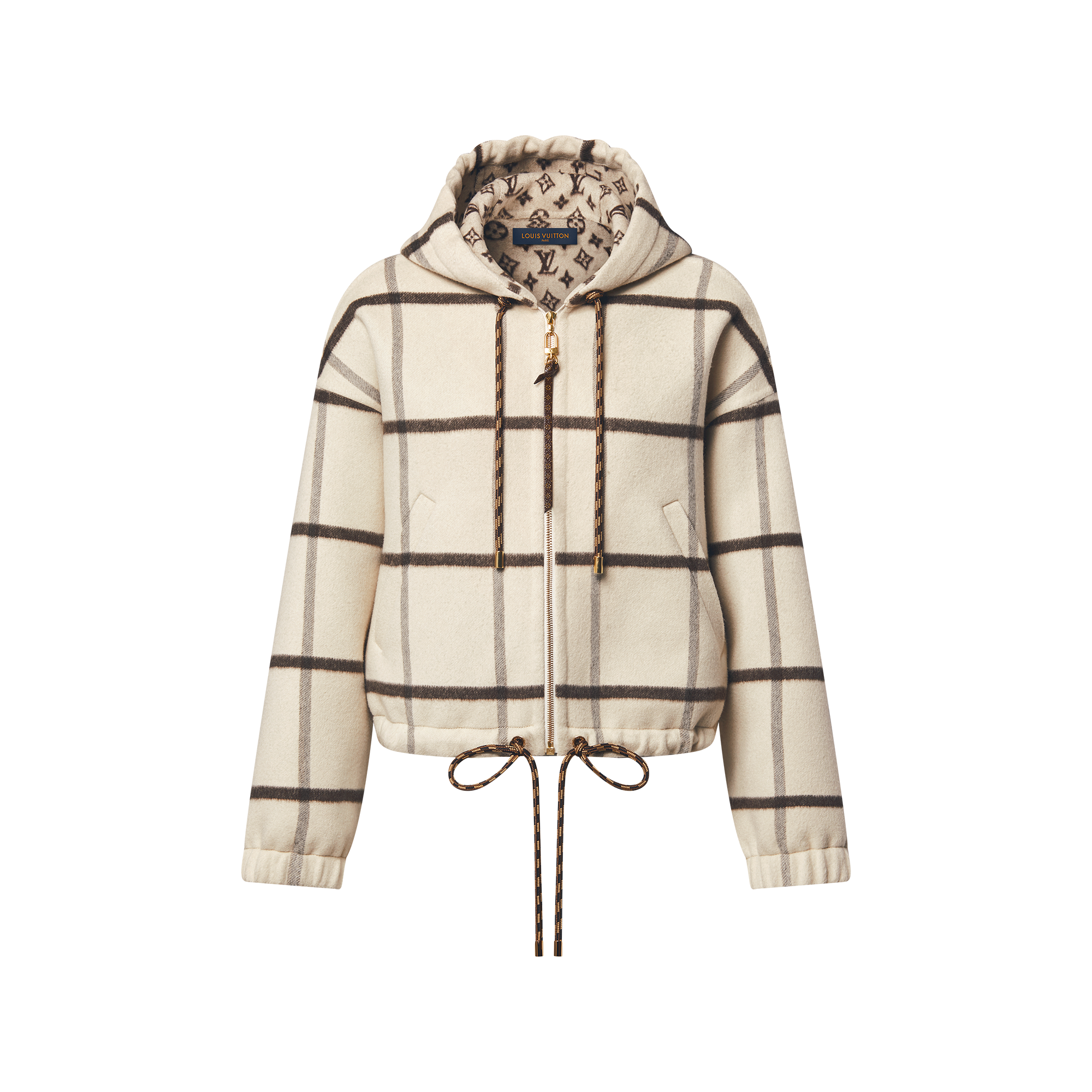 Check Motif Hooded Jacket - Men - Discontinued Product | LOUIS